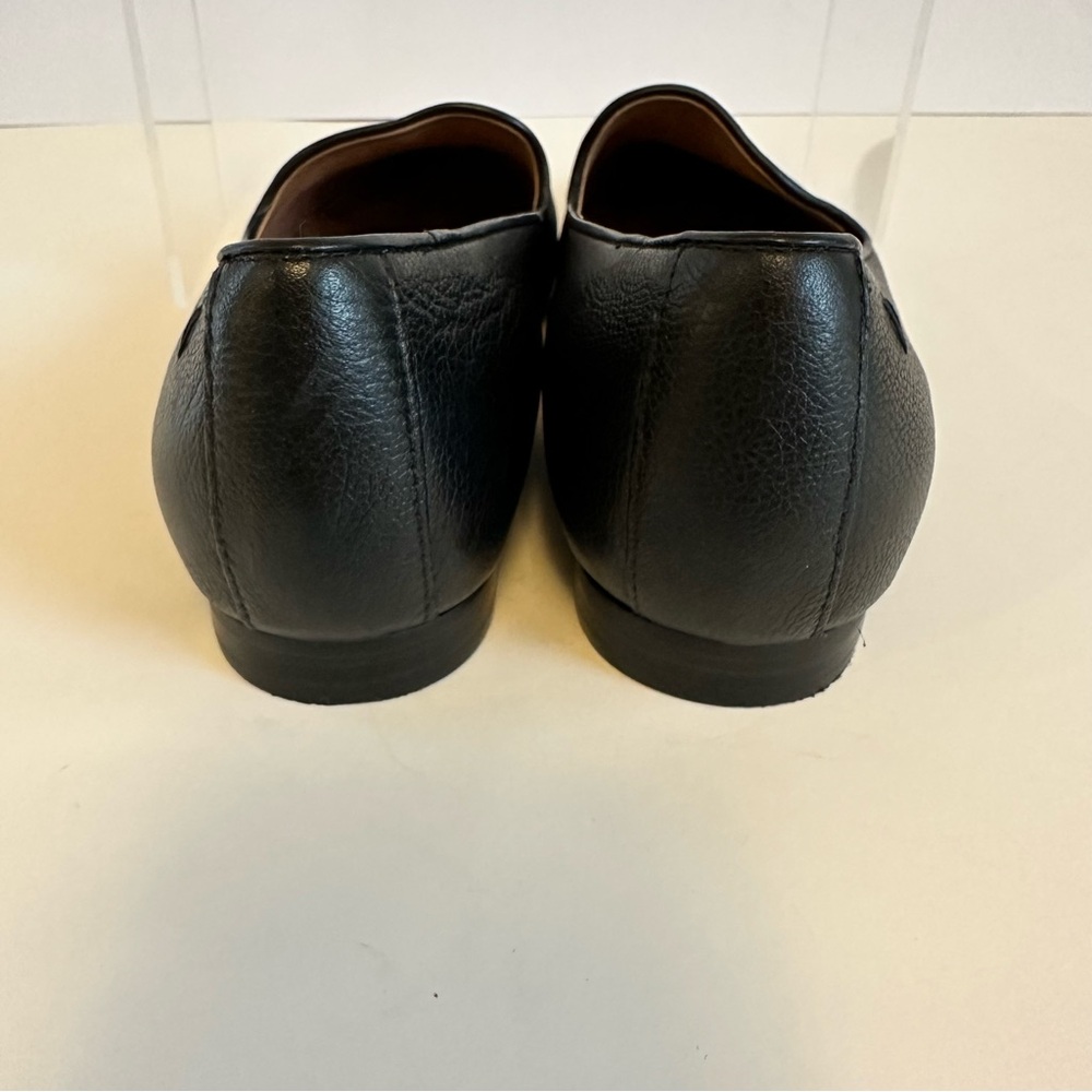 Vionic Black Leather Slip-On Flats - Picture 5 of 12